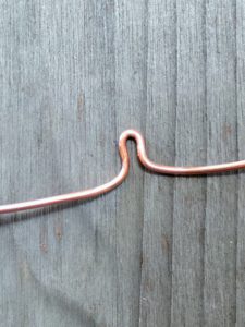 V shape copper wire