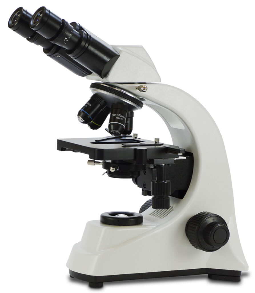 Laboratory Binocular Microscope with Plan Optics